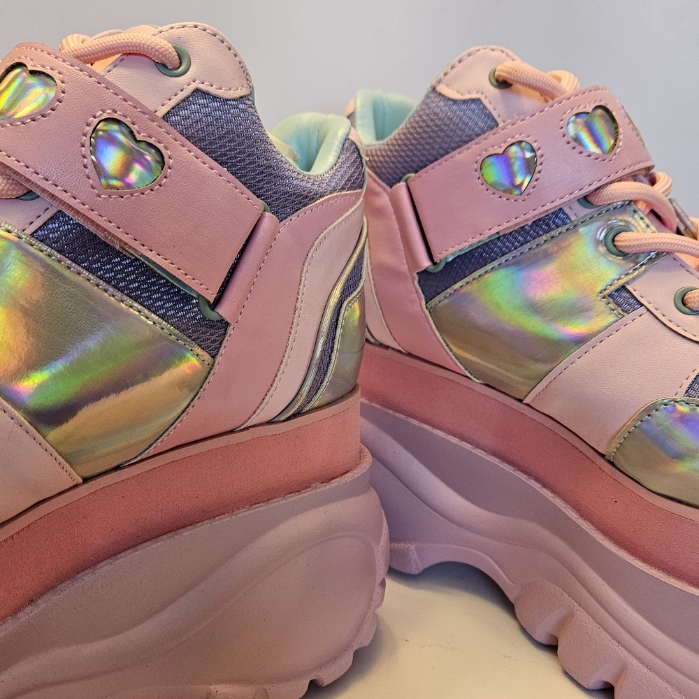 🥯♡Fairywalker Platform Sneakers - Holographic - Picture 5 of 8